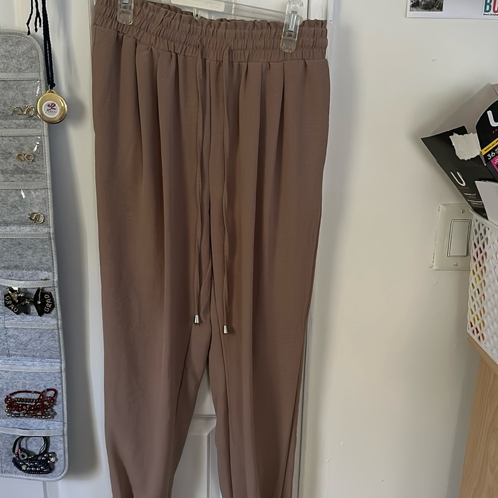 Brown Flowy Pants